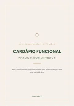 Capa do Cardápio Funcional e Petiscos Naturais